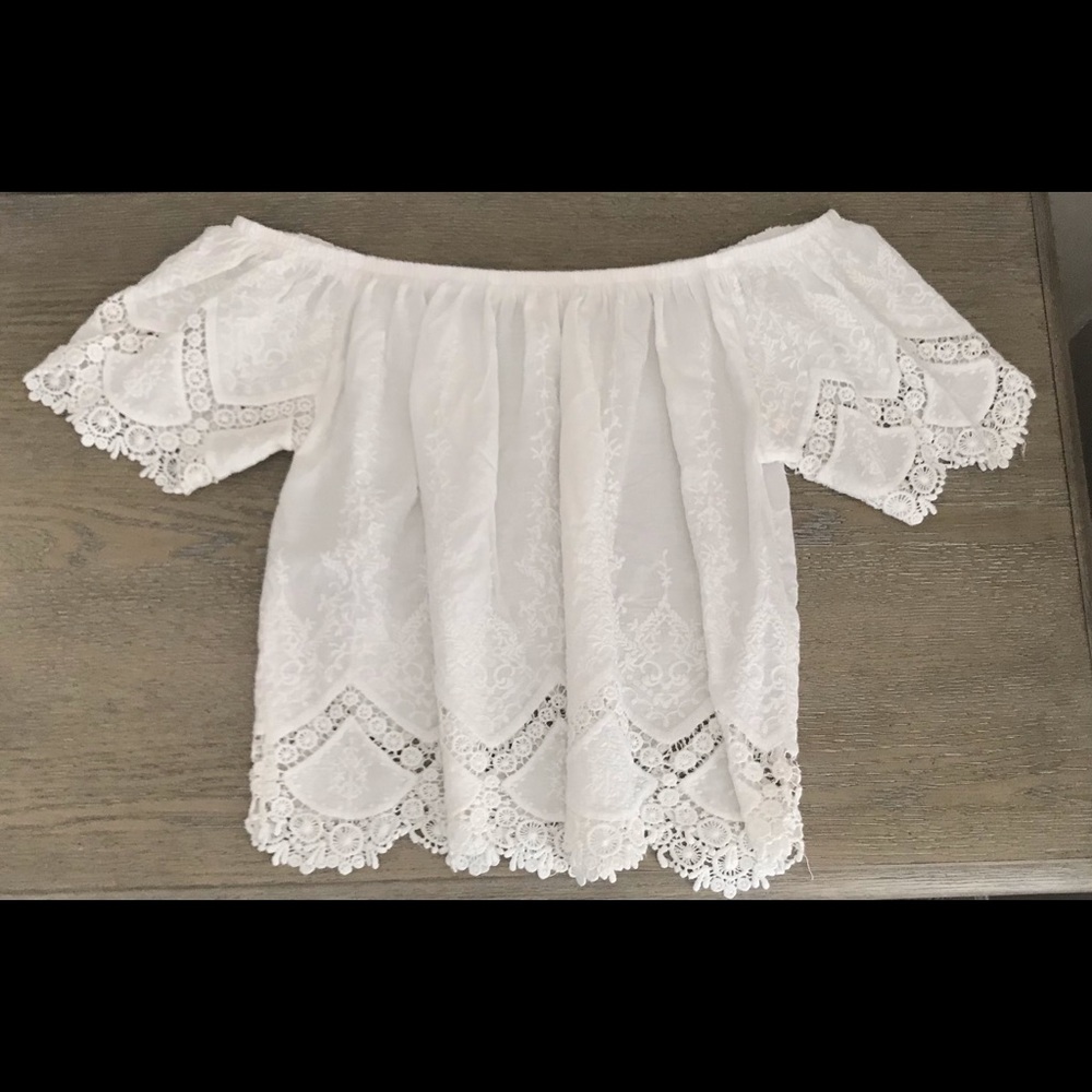 Boho Off The Shoulder Crop Top